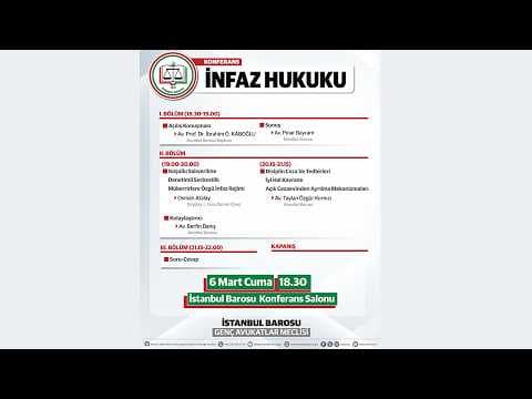 İNFAZ HUKUKU KONFERANSI