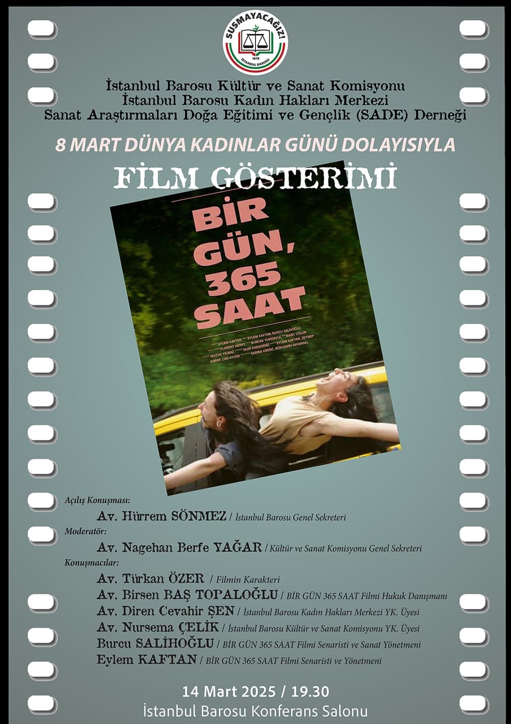 8 Mart Dünya Kadınlar Günü Dolayısıyla Film Gösterimi