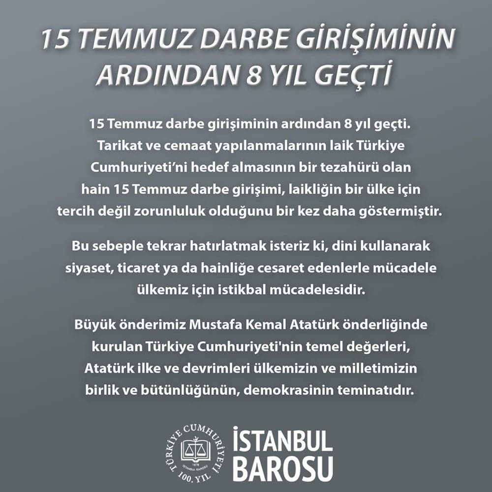 15 Temmuz Darbe Girişiminin Ardından 8 Yıl Geçti