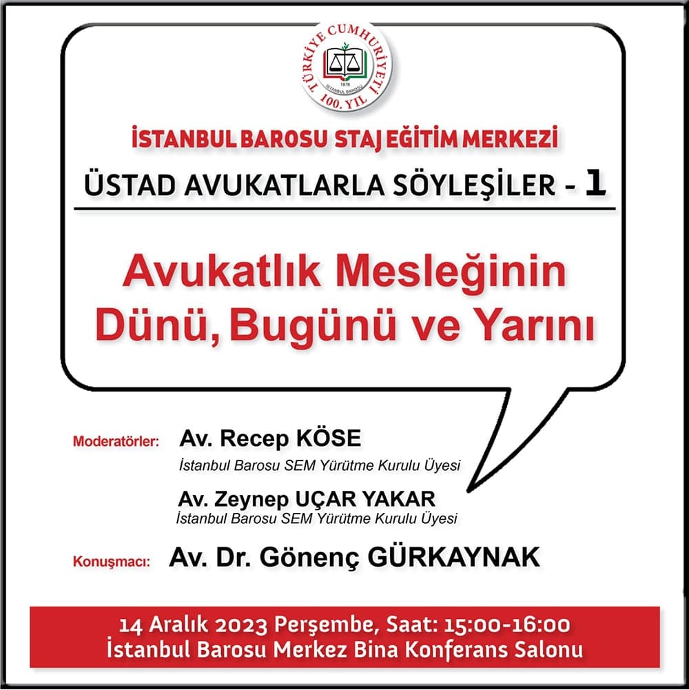 Avukatlık Mesleği'nin Dünü, Bugünü ve Yarını