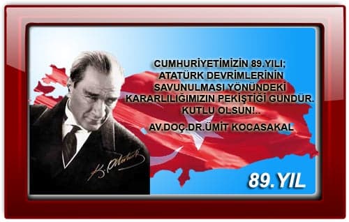 Cumhuriyet Bayramı Mesajı