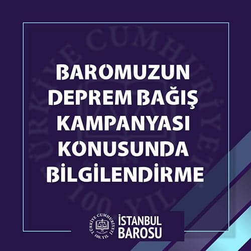 Meslektaşlarımıza Deprem Bağış Kampanyası Konusunda Bilgilendirme