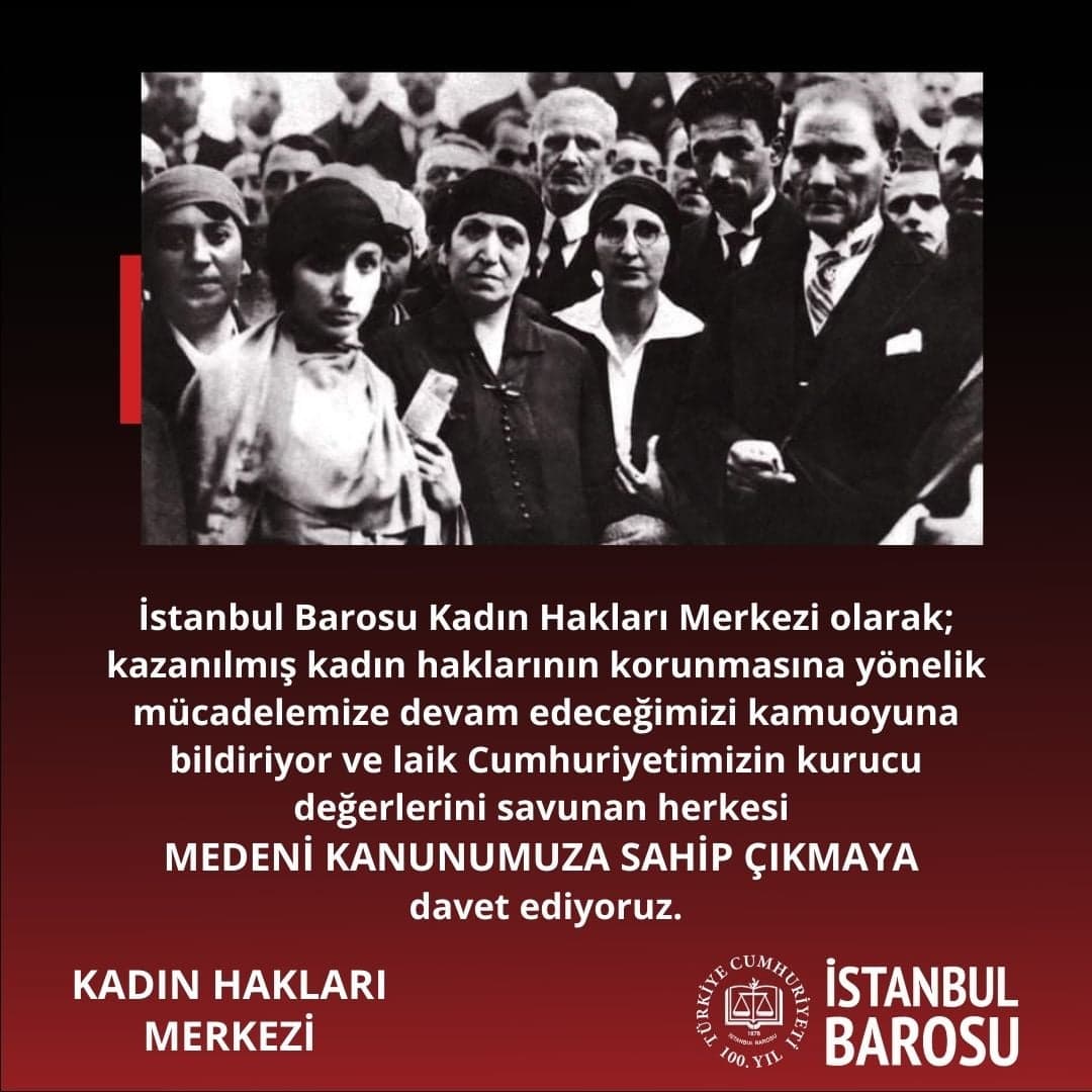 Medeni Kanunumuzdan da Haklarımızdan da Vazgeçmiyoruz!