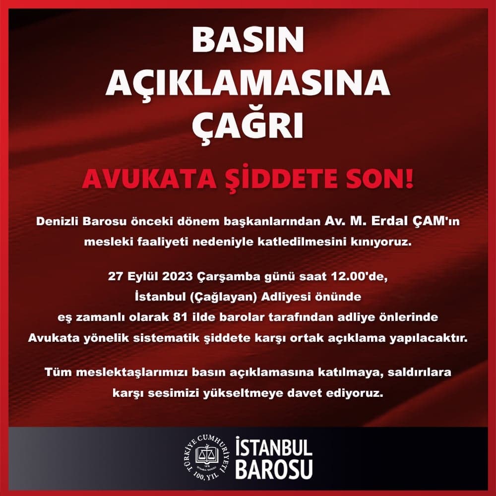 Avukata Şiddete Son!