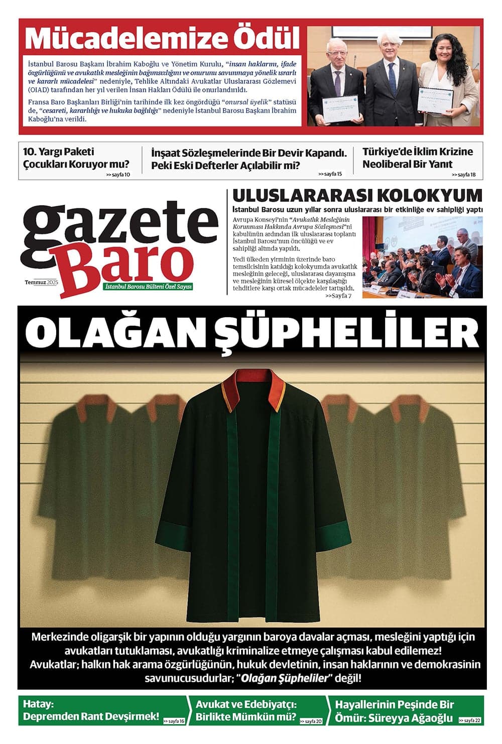 GazeteBaro Temmuz 2025 Sayısı Yayında