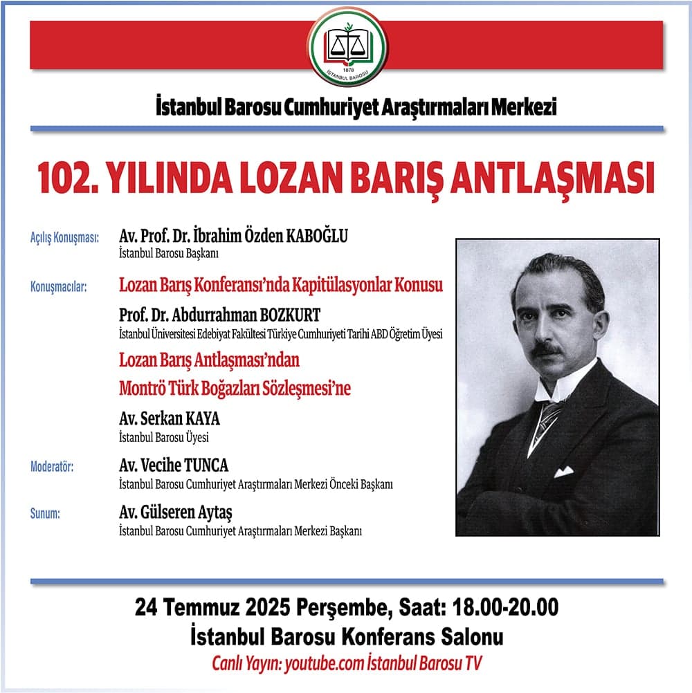 102. Yılında Lozan Barış Antlaşması