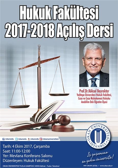 Hukuk Fakültesi 2017-2018 Açılış Dersi