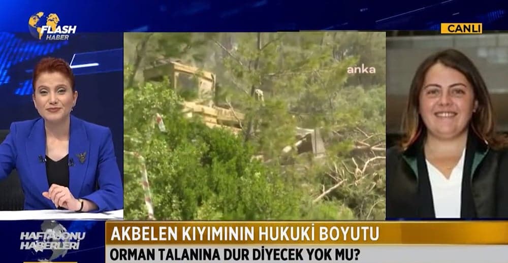 Orman kıyımına karşı Akbelen'e giden Genel Sekreterimiz Av. Burcu Öztoprak Alsulu, Flash TV yayınına katıldı