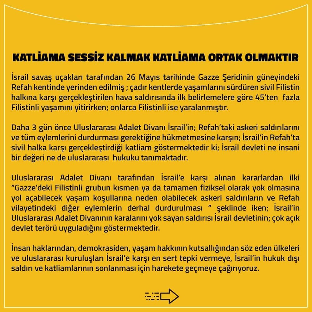 Katliama Sessiz Kalmak Katliama Ortak Olmaktır