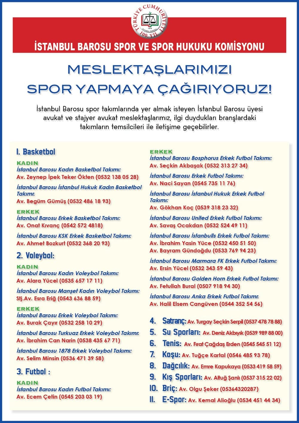 Meslektaşlarımızı Spor Yapmaya Çağırıyoruz!