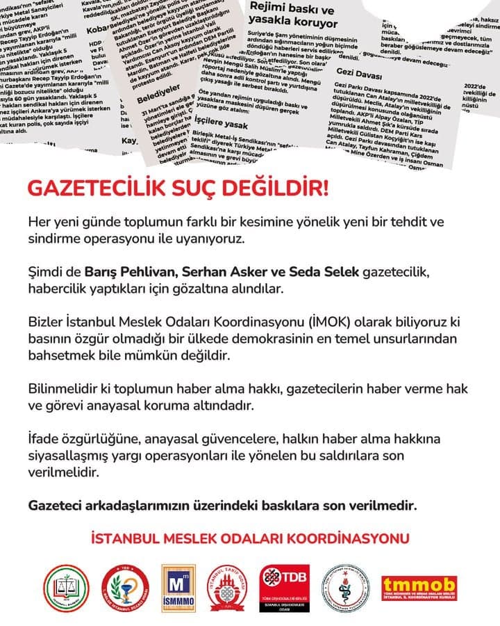 Gazetecilik Suç Değildir!