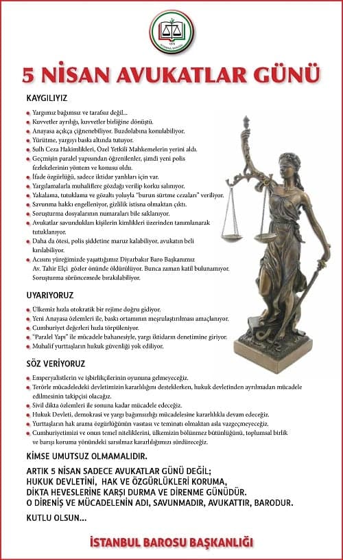 5 Nisan Avukatlar Günü