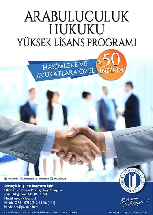 Arabuluculuk Hukuku Yüksek Lisans Programı