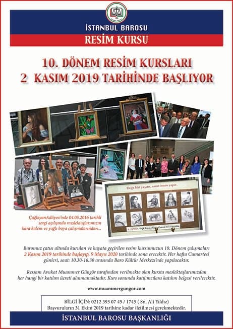 10. Dönem Resim Kurları Ekim Ayında Başlıyor