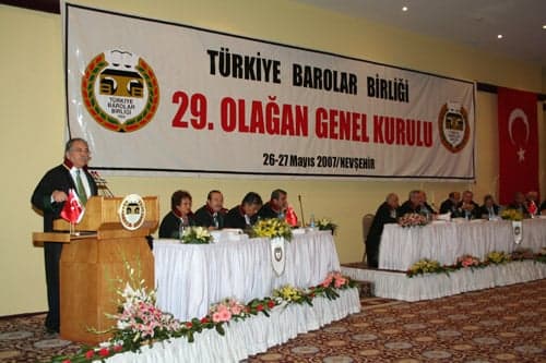 Türkiye Barolar Birliği 29. Olağan Genel Kurulu Nevşehirde Toplandı
