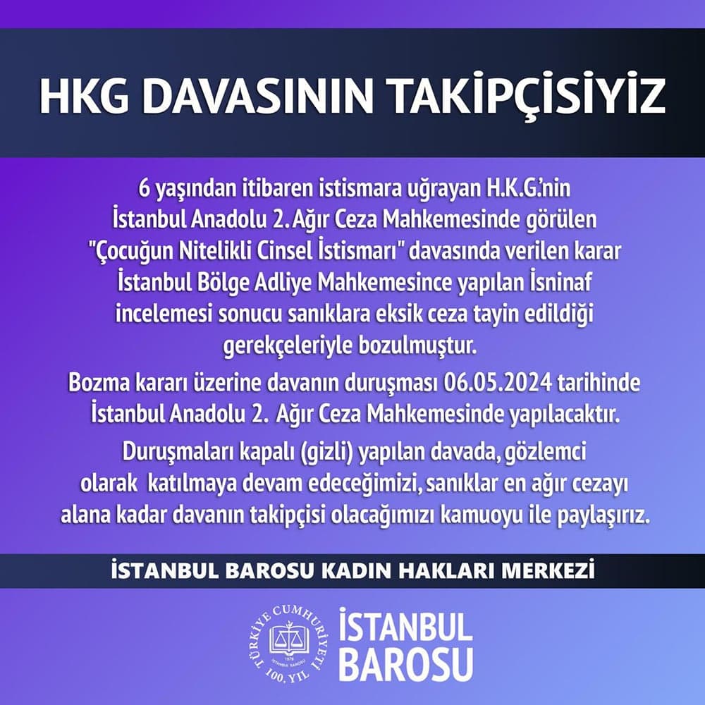 H.K.G. Davasının Takipçisiyiz