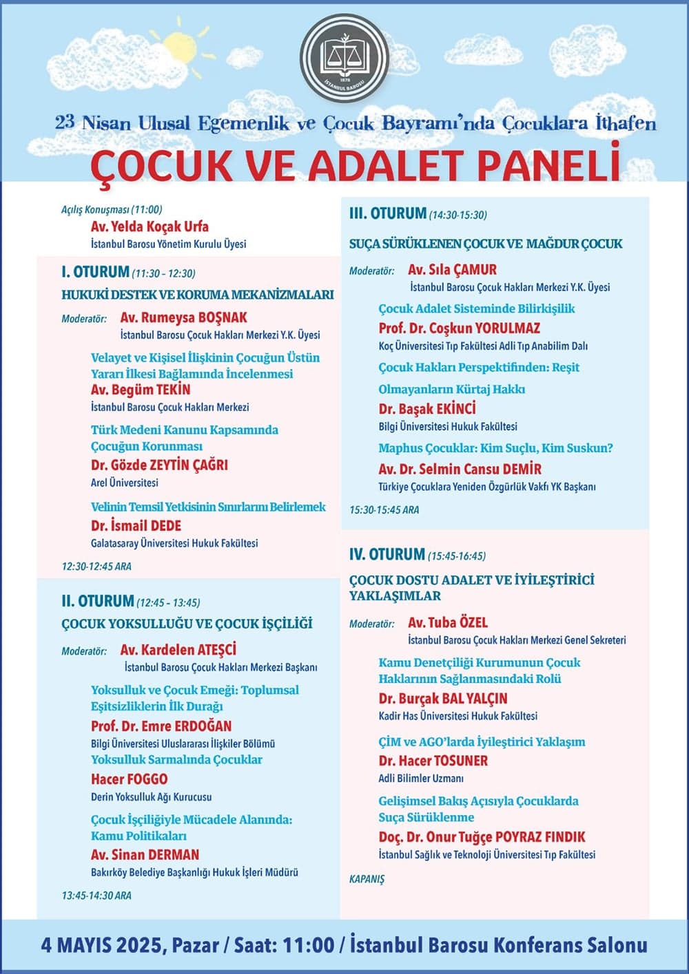 Çocuk ve Adalet Paneli