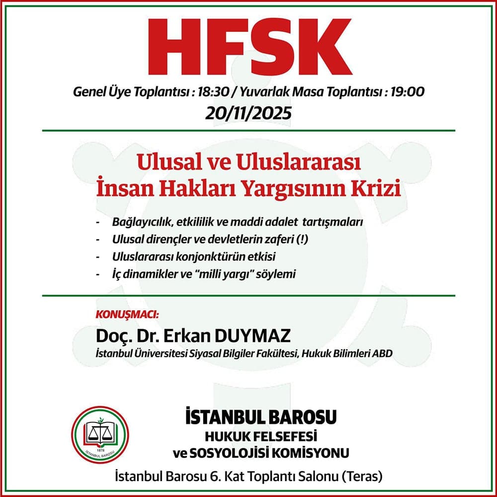 Ulusal ve Uluslararası İnsan Hakları Yargısının Krizi