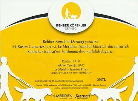 Rehber Köpekler Derneği Sonbahar Balosu