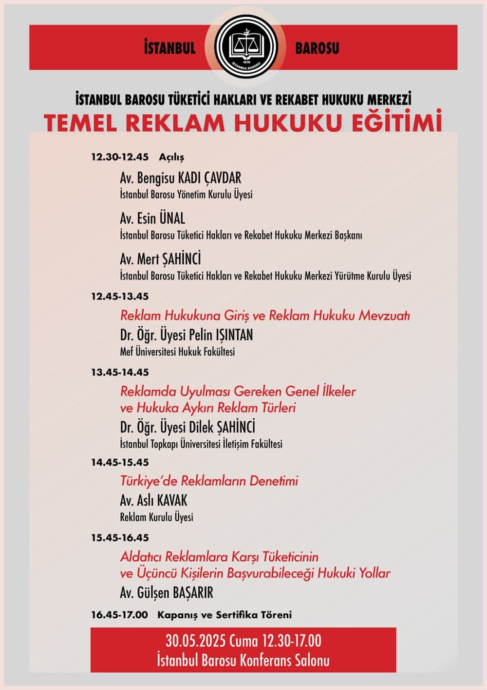 Temel Reklam Hukuku Eğitimi