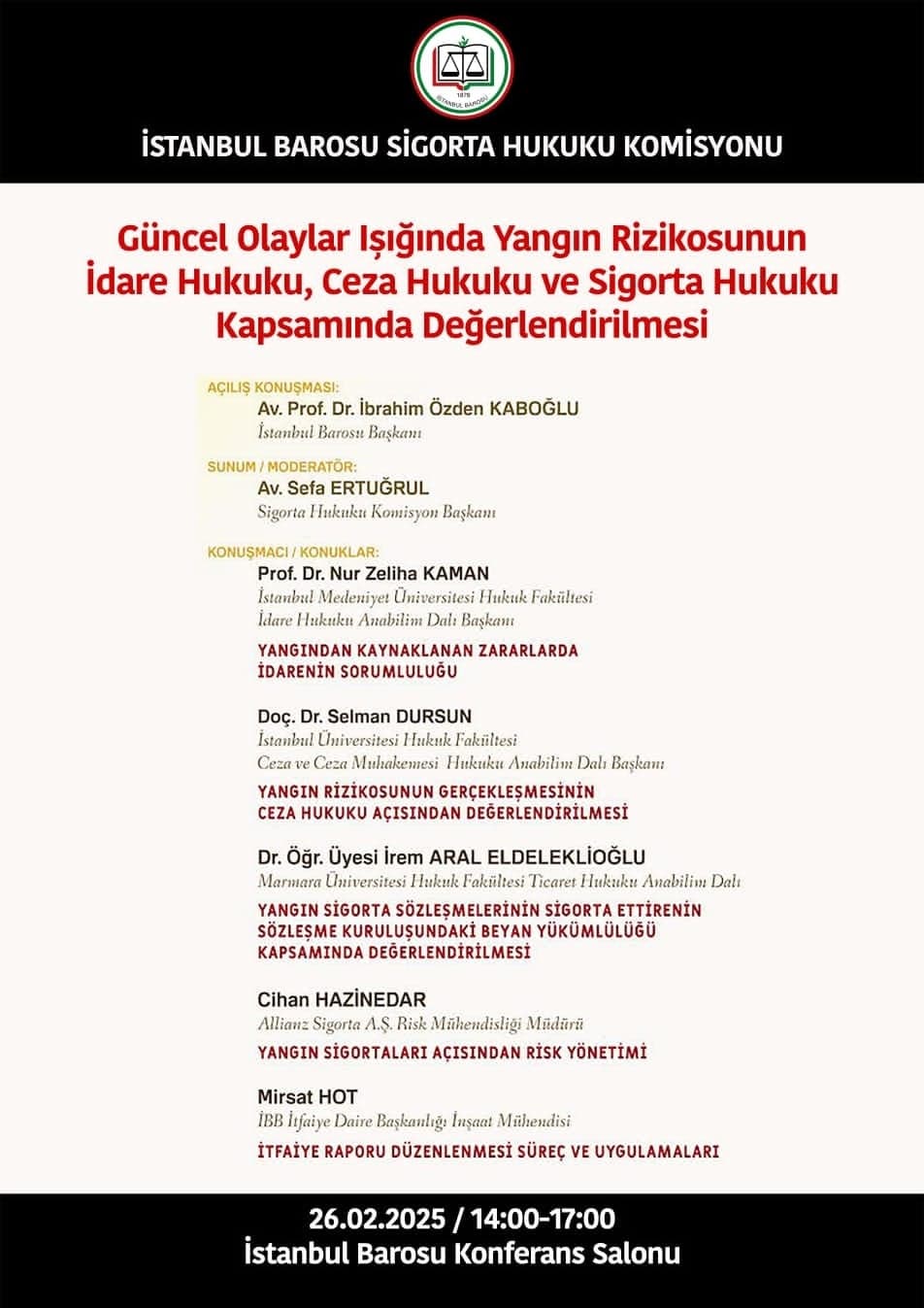 Güncel Olaylar Işığında Yangın Rizikosunun İdare Hukuku, Ceza Hukuku ve Sigorta Hukuku Kapsamında Değerlendirilmesi