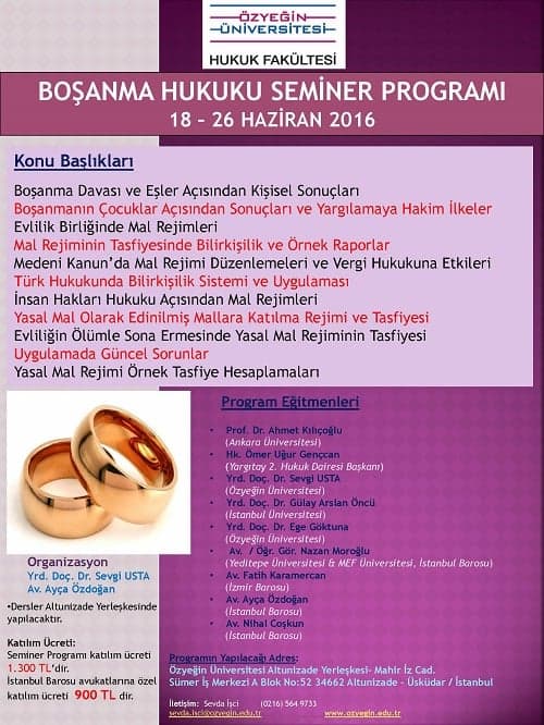 Boşanma Hukuku Seminer Programı