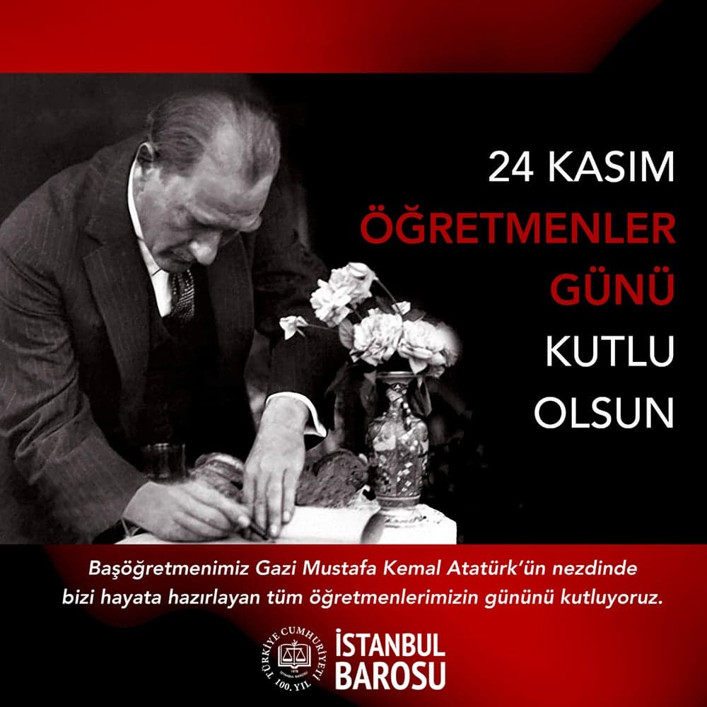 24 Kasım Öğretmenler Günü Kutlu Olsun