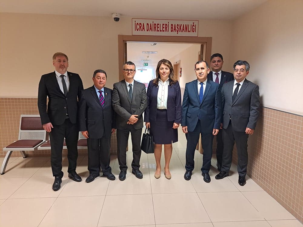 İstanbul Anadolu Adliyesi İcra Daireleri Başkan Yardımcıları Bilge Kağan Tarım ve Memun Kılıç’ı Ziyaret