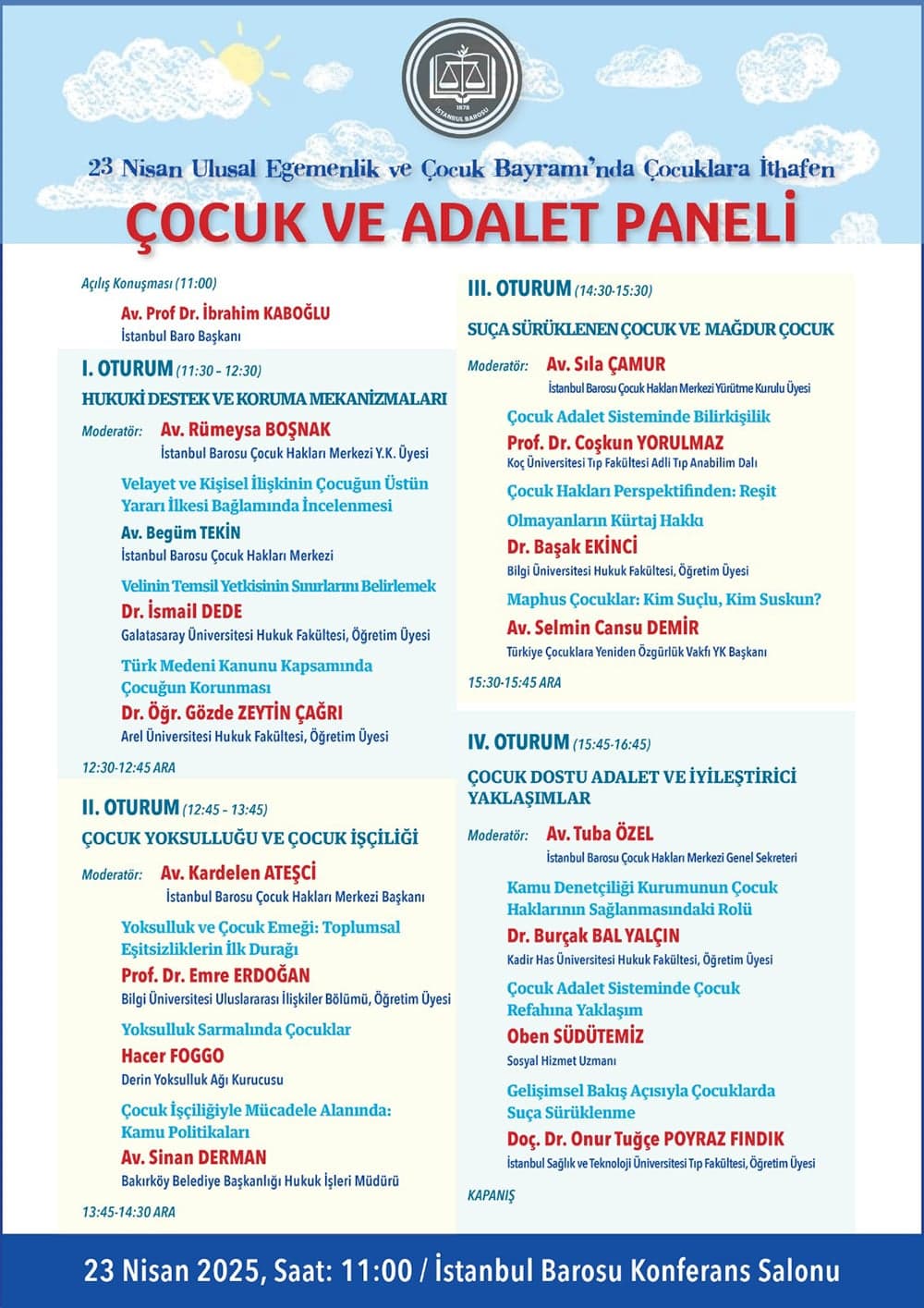 Çocuk ve Adalet Paneli