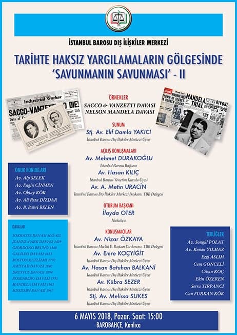 Tarihde Haksız Yargılamaların Gölgesinde "Savunmanın Savunması" - II