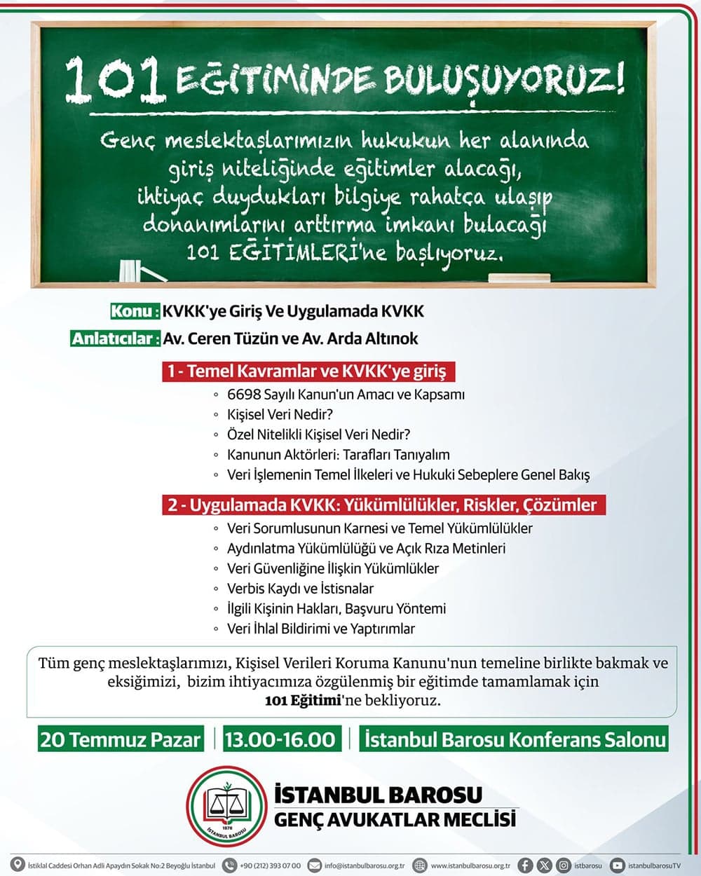 101 Eğitiminde Buluşuyoruz