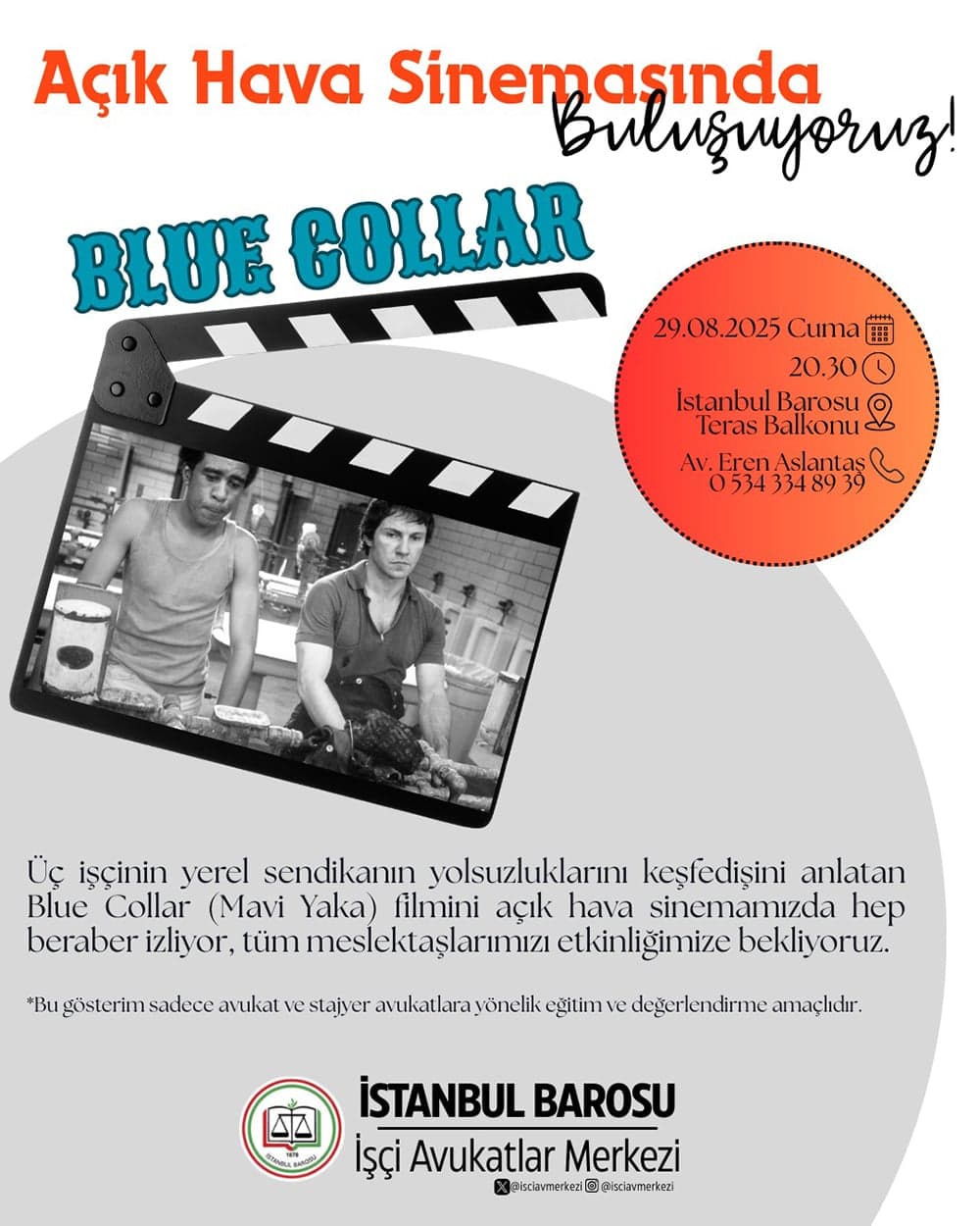 Açık Hava Sinamasında Buluşuyoruz!