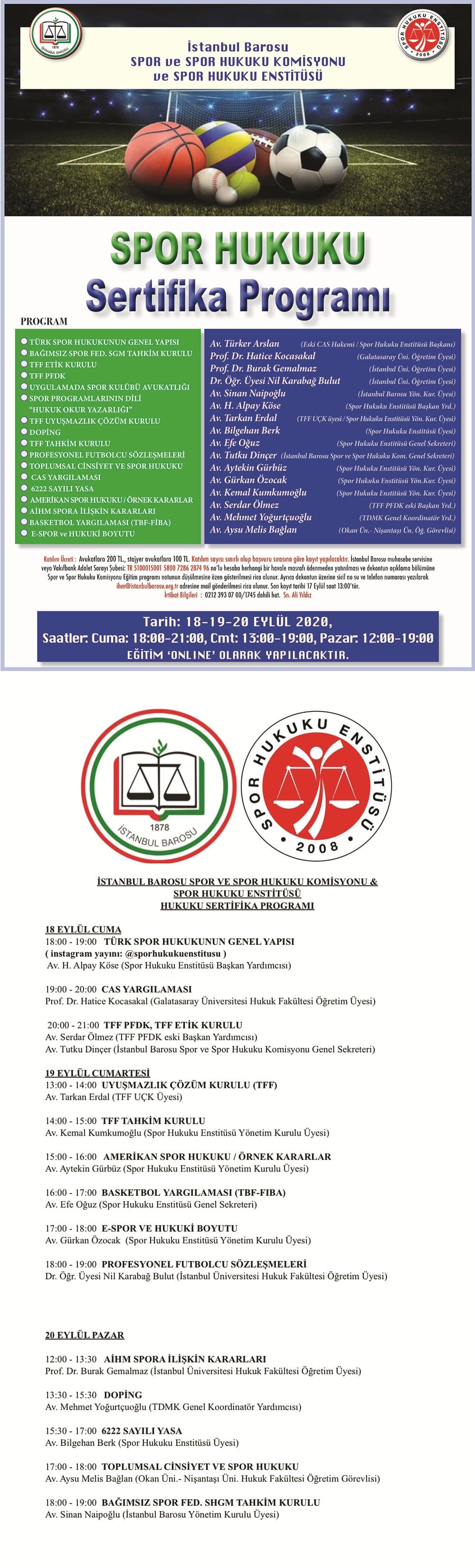 Spor Hukuku Sertifika Programı