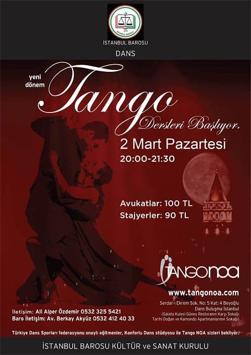 Tango Dersleri Başlıyor