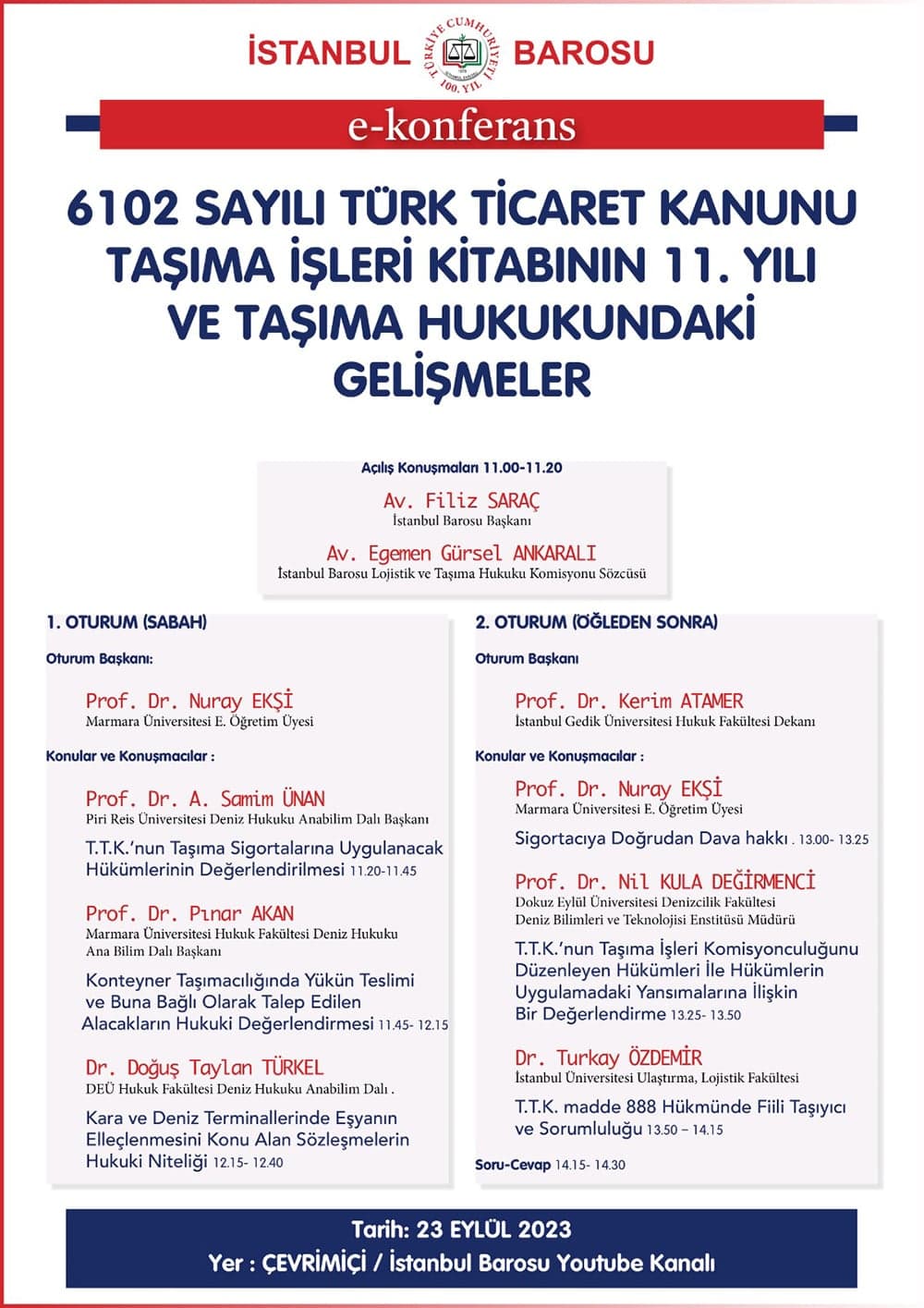 6102 Sayılı Türk Ticaret Kanunu Taşıma İşleri Kitabının 11. Yılı ve Taşıma Hukukundaki Gelişmeler
