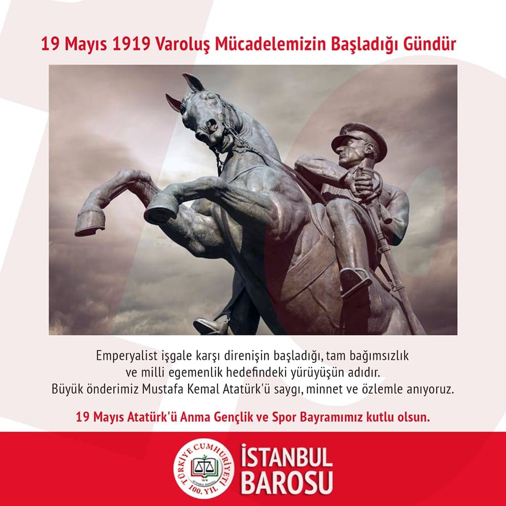 19 Mayıs Atatürk'ü Anma Gençlik ve Spor Bayramımız Kutlu Olsun