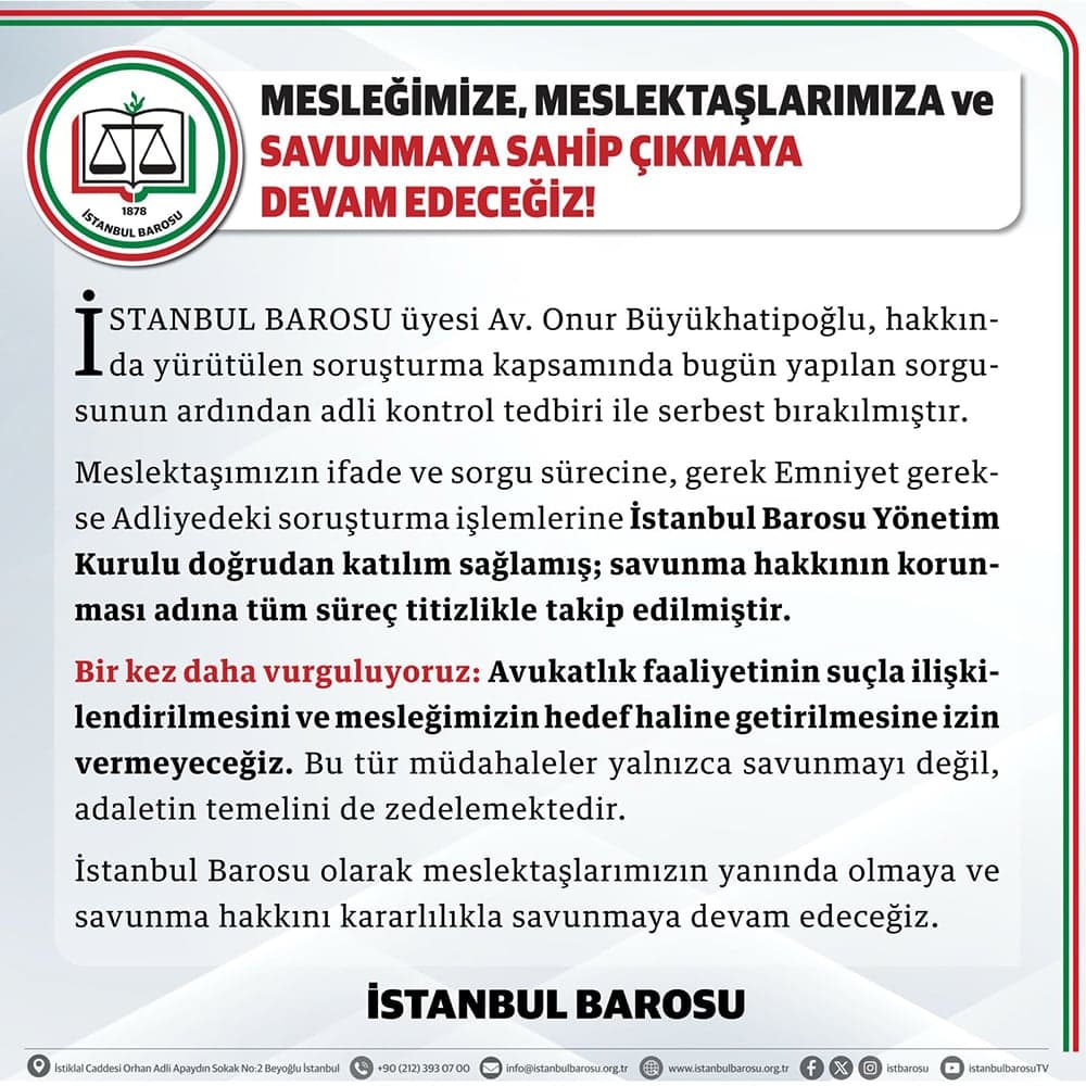 Mesleğimize, Meslektaşlarımıza Ve Savunmaya Sahip Çıkmaya Devam Edeceğiz!