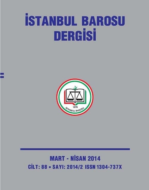İstanbul Barosu Dergisi 2014-2 Mart-Nisan Sayısı Çıktı

