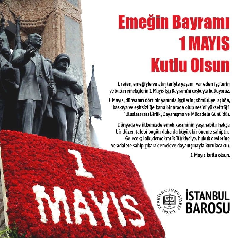 Emeğin Bayramı 1 Mayıs Kutlu Olsun