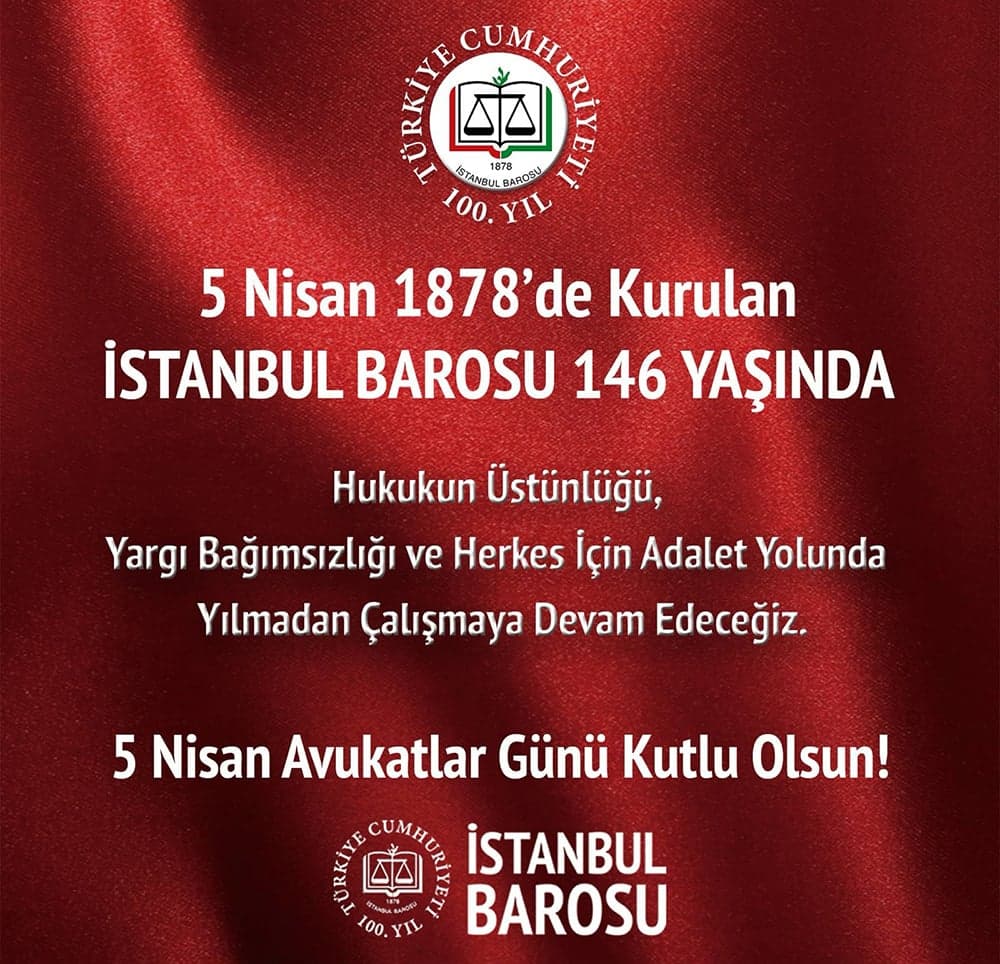 5 Nisan Avukatlar Günü Kutlu Olsun!