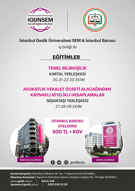 Avukatlık Ücreti Bilirkişilik Eğitimi