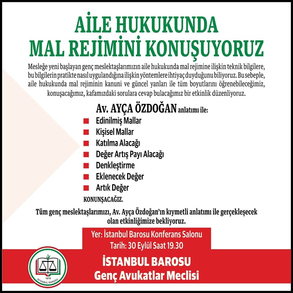 Aile Hukukunda Mal Rejimini Konuşuyoruz