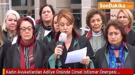 Kadın Avukatlardan Önerge Protestosu