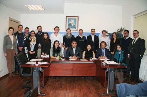 Alman Stajyer Avukatlar Ve Amerikalı Hukuk Öğrencileri Baromuzu Ziyaret Etti

