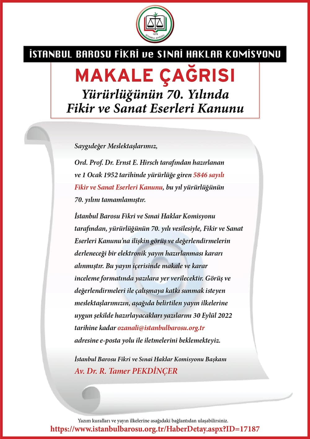 Makale Çağrısı
