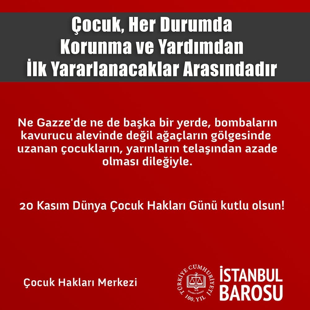 Tüm Dünyanın Gözleri Önünde Zulme Maruz Bırakılan Çocukların Çığlıklarının Gölgesinde Geçen Bir Dünya Çocuk Hakları Günü