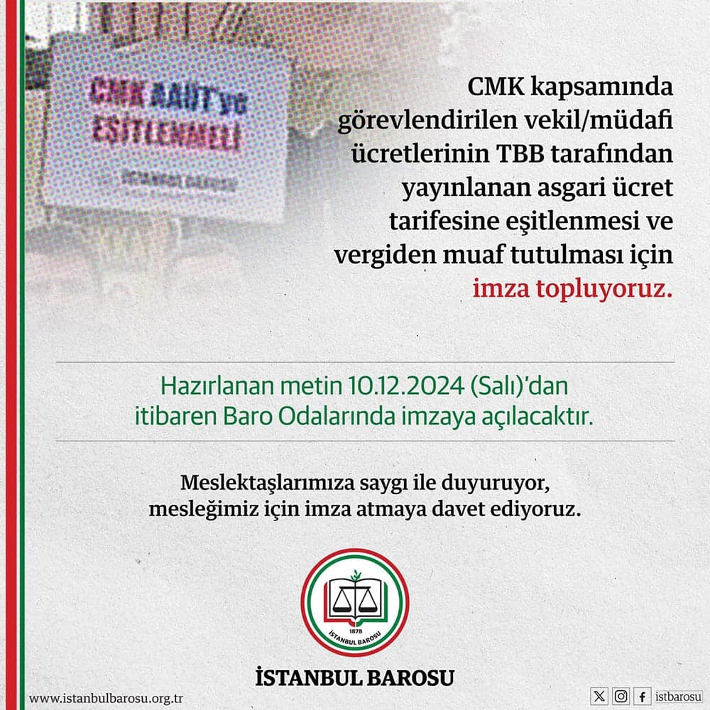 Meslektaşlarımızı Mesleğimiz İçin İmza Atmaya Davet Ediyoruz