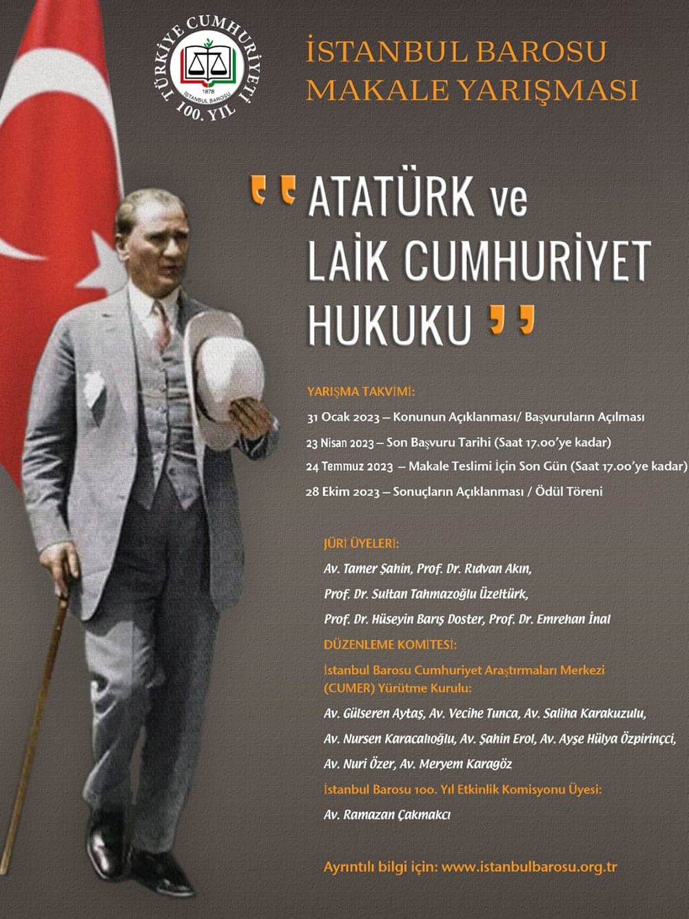 "Atatürk ve Laik Cumhuriyet Hukuku" Konulu Makale Yarışması