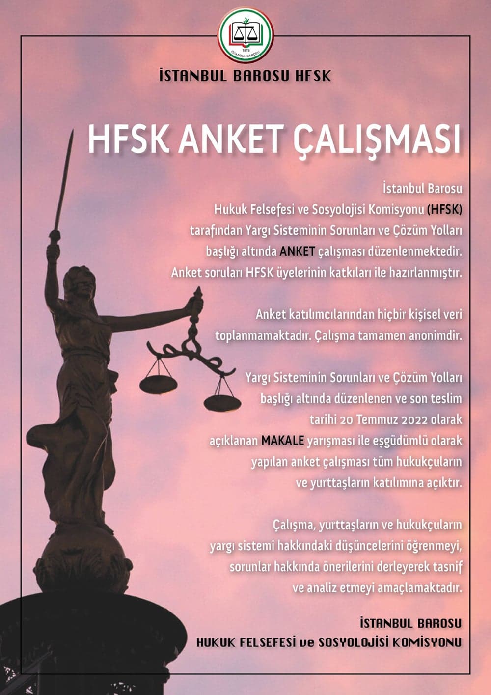 HFSK Anket Çalışması Duyurusu 
