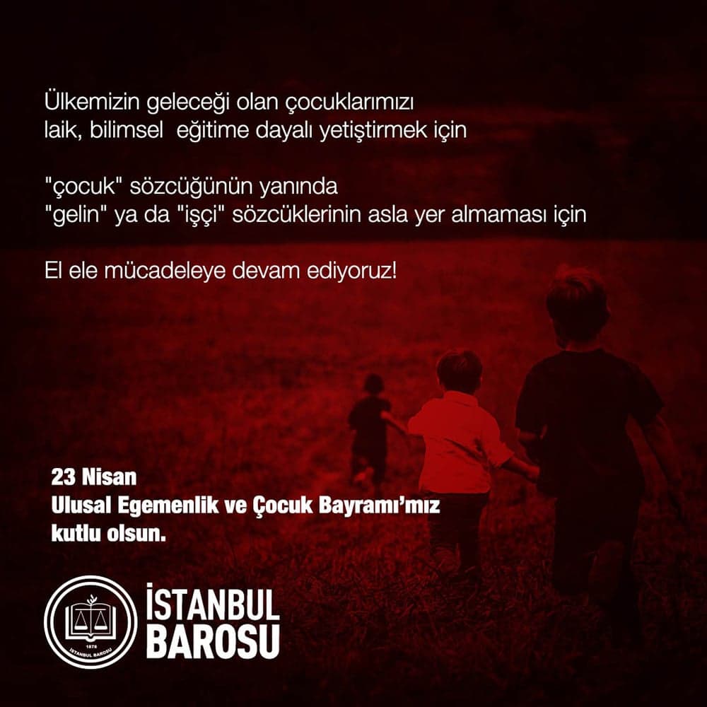 23 Nisan Ulusal Egemenlik ve Çocuk Bayramımız Kutlu Olsun